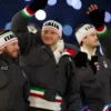 Milano Cortina 2026 Winter Olympics Team Italy Opening Ceremony EA7 Emporio Armani Grey Bomber Jacket