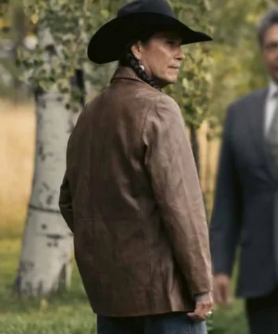Mo TV Series Marshals Mo Brings Plenty Brown Leather Blazer