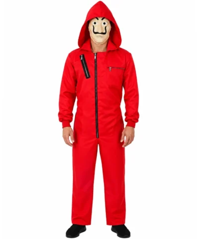 Money Heist TV Series La Casa De Papel Salvador Dali Red Hoodie Costume 