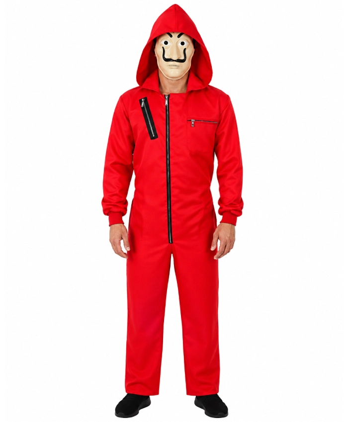 Money Heist TV Series La Casa De Papel Salvador Dali Red Hoodie Costume