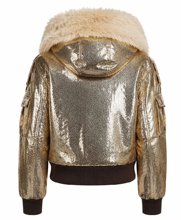 My Lottery Dream Home S19 David Bromstad Puffer Bomber Jacket Back