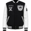 NFL American Football Team Las Vegas Raiders Pro White Varsity Jacket