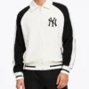 NY Yankees Blocking Black and White Varsity Jacket For Men and Women