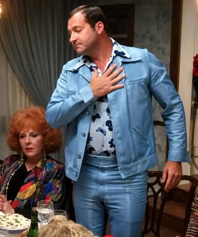 National Lampoons Christmas Vacation Cousin Eddie Blue Cotton Suit