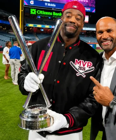 Netflix Jordan Walker MVP 2026 Home Run Derby Black Varsity Jacket