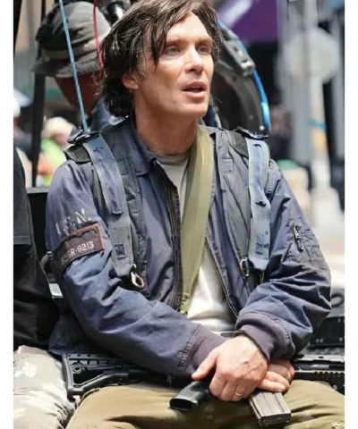 New York City A Quiet Place Part III Cillian Murphy Navy Blue Jacket On Sale