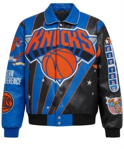 New York Knicks Leather Jacket