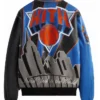New York Knicks Leather Multicolor Jacket