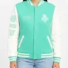 New York or Nowhere Liberty Motto Varsity Jacket Front