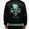 New York or Nowhere Liberty Twin Flame Varsity Jacket Back