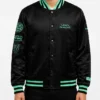 New York or Nowhere Liberty Twin Flame Varsity Jacket Front