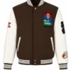 North America World Cup Brown Leather Jacket