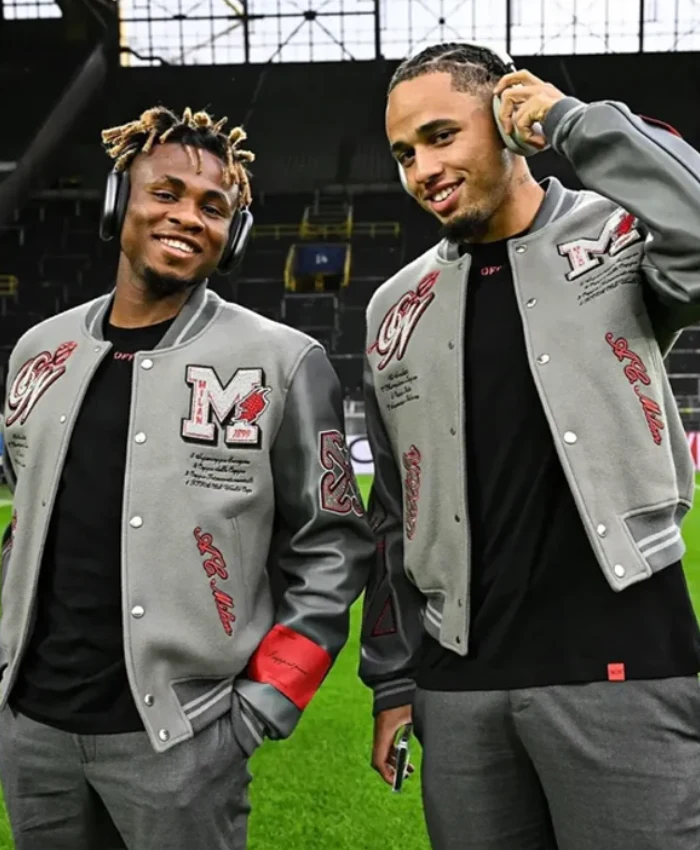 OFF White X Ac Milan European Heritage Wool Varsity Jacket