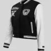 Oakland Raiders Retro Black Wool with Leather Bomber Jacket