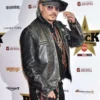 Order Johnny Depp Black Cafe Racer Moto Leather Jacket 