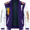 Order Now Louis Vuitton Purple and White Full Snap Jacket