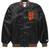 Order San Francisco Giants Classic Full Snap Black Satin Jacket 