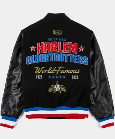 Original Harlem Globetrotters World Famous 100 Anniversary Wool Varsity Jacket