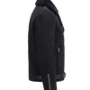 Oswald Cobblepot The Batman Black Suede Leather Jacket