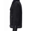 Oswald Cobblepot The Penguin Black Suede Leather Jacket