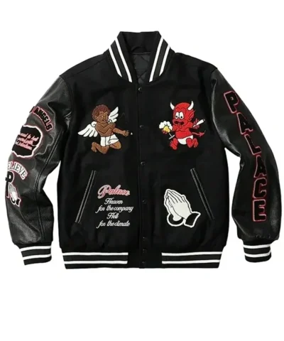 Palace Fallen Angels Black Varsity Jacket