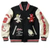 Palace Fallen Angels Off White Varsity Jacket