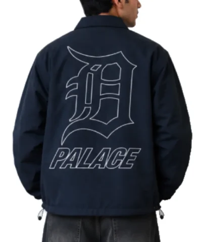 Palace x Detroit Tigers 2026 Coach Blue Jacket