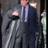 Penguin The Batman Colin Farrell Black Leather Coat