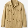 Peter Schneider Jay Kelly Jim Broadbent Beige Cotton Jacket