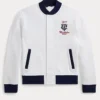 Polo Ralph Lauren x Wimbledon Championships 2026 White Fleece Baseball Jacket 