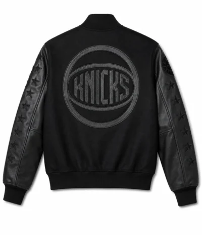 Pro Basketball Finals Nike x New York Knicks Champions Black Varsity Jacket