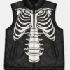 RARE Vilanto Black Leather Vest Jacket 