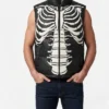 RARE Vilanto Skeleton Black Leather Jacket