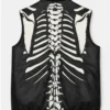 RARE Vilanto Skeleton Black Leather Vest