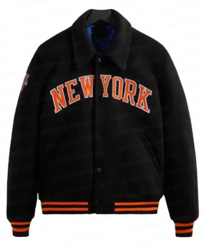 Raekwon New York Knicks Black Wool Varsity Jacket