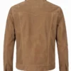 Real Suede Tan Trucker Jacket For Sale
