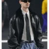 Romeo Beckham Willy Chavarria FW26 Show Leather Jacket