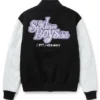 Sad 6Sad 6pm Boys Season College Black And White Letterman Jacketpm Boys Season College Black And White Letterman Jacket