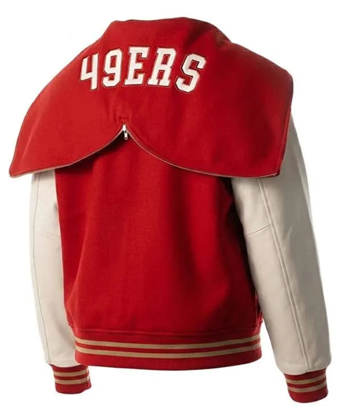 San Francisco 49ers Red Varsity Hooded Jacket