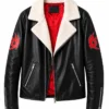 Shadow Hedgehog Black Fur Leather Jacket