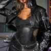 Shop AKIRA Sin City Cropped Moto Jacket