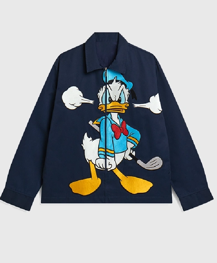 Shop Carnival Golf x Disney Blue Cotton Donald Jacket