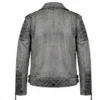 Shop Classic Quilted Biker Weathered Smoke Grey Jacket