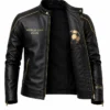 Shop FIFA World Cup 2026 Black Leather Motorcycle Jacket