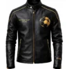 Shop FIFA World Cup 2026 Black Leather Motorcycle Jacket For Men