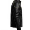 Shop FIFA World Cup 2026 Black Leather Motorcycle Jacket For Men On sale