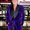 Shop Hugh Hefner Purple Belted Robe Sale