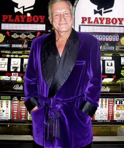 Shop Hugh Hefner Purple Belted Robe Sale