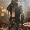 Shop Jason Momoa behind The Scenes Look Supergirl Lobo Black Leather Vest For Men