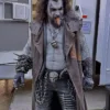 Shop Jason Momoa behind The Scenes Look Supergirl Lobo Brown Sleeveless Leather Coat For Men